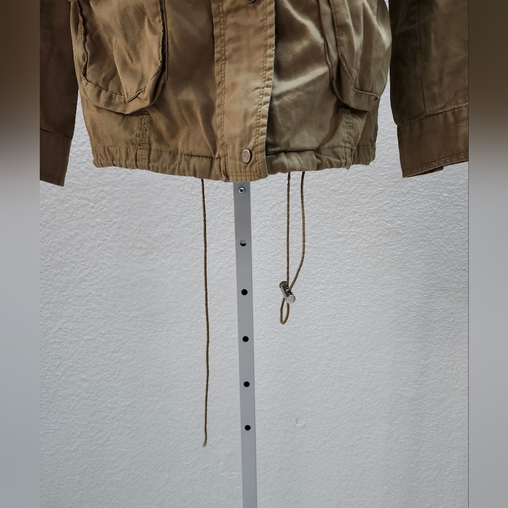 Women's Tan Hooded Jacket S/M - Picture 4 of 4